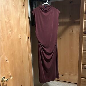 Old Navy Sleeveless Burgundy Midi Dress